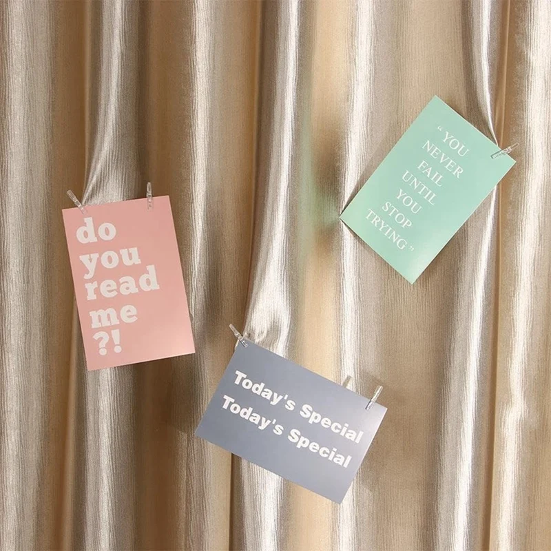NALFI-Transparent Small Clips, Lighting Accessories, Plastic Clips, Small Clothespins, Mini Decorative Photo Clips
