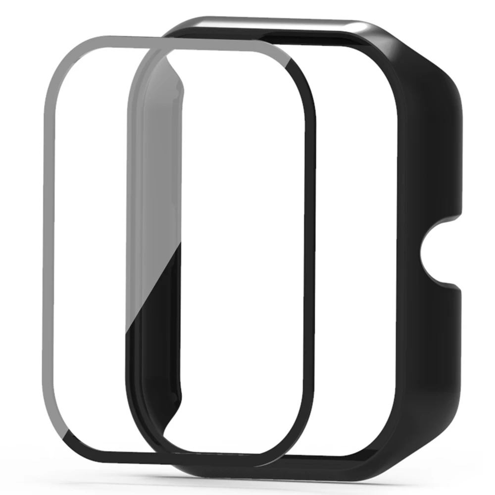 

For Haylou GST Lite(LS13) / GST(LS09B) Case Hard PC Watch Case Cover with Screen Protector - Black