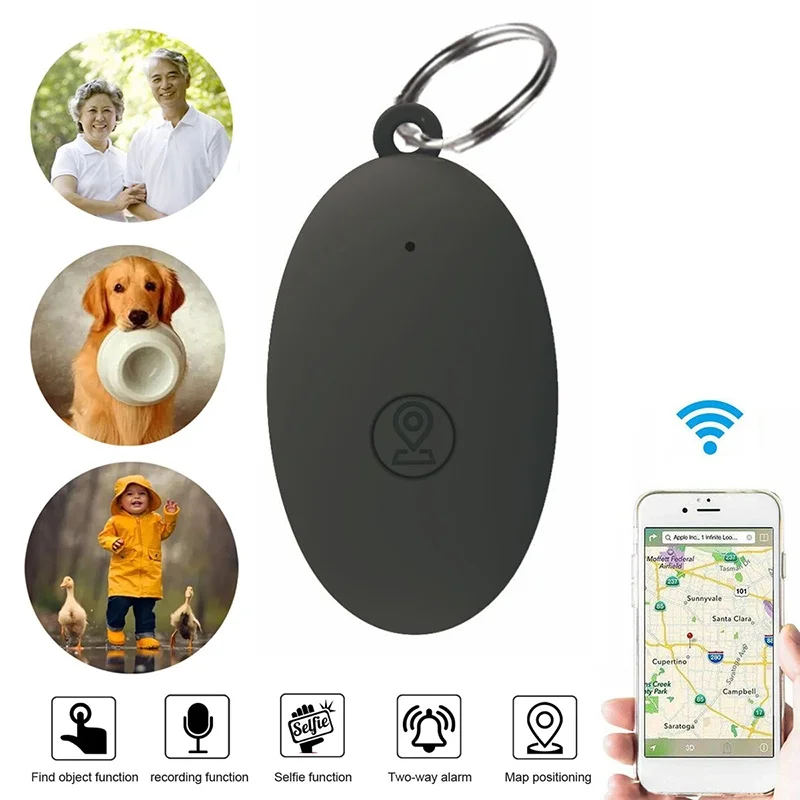 Smart Tag Mini GPS Bluetooth Tracker Anti-Lost Device For Pets Cat Dog Kids Key Bag Wallet Tracking Finder Locator Accessories