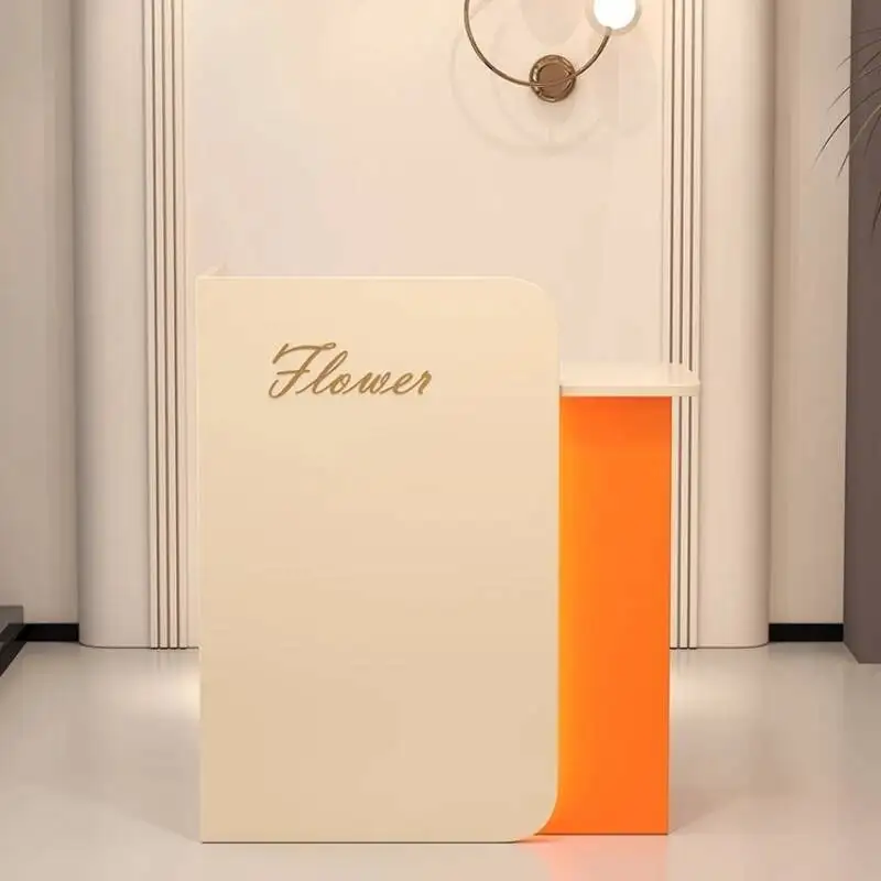 

Reception Drawers Checkout White Desk High Quality Promotion Service Reception Desks Counter Commericial Bureau Office Furniture