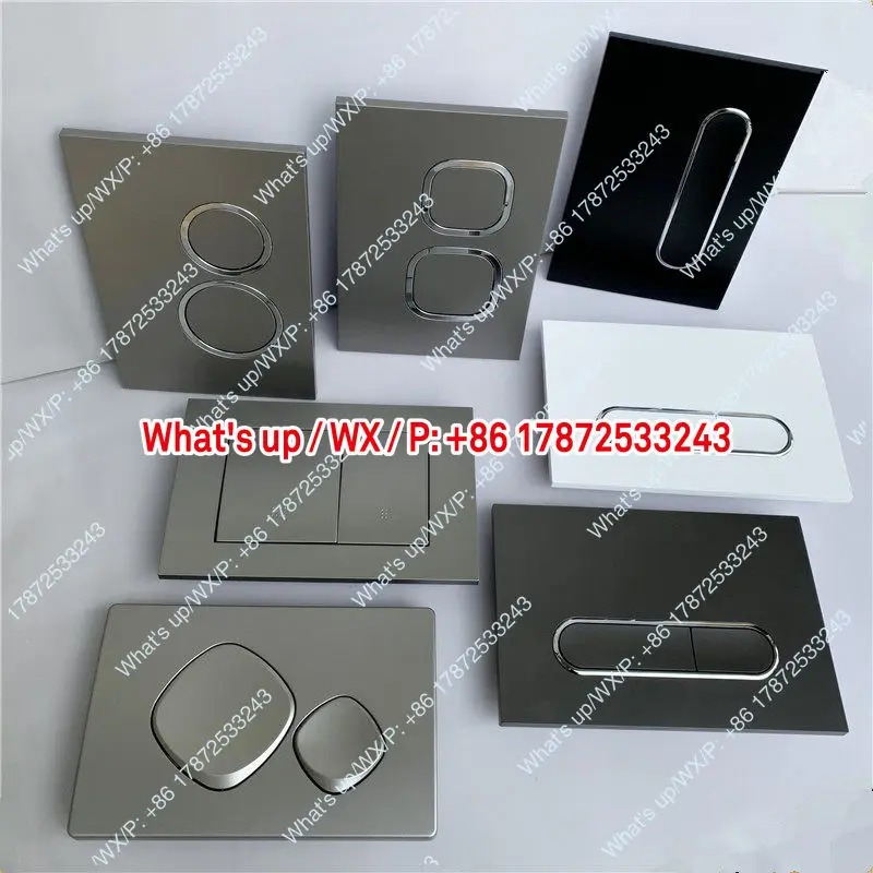Wall mounted water tank flushing panel gun gray squat toilet concealed water tank extension button