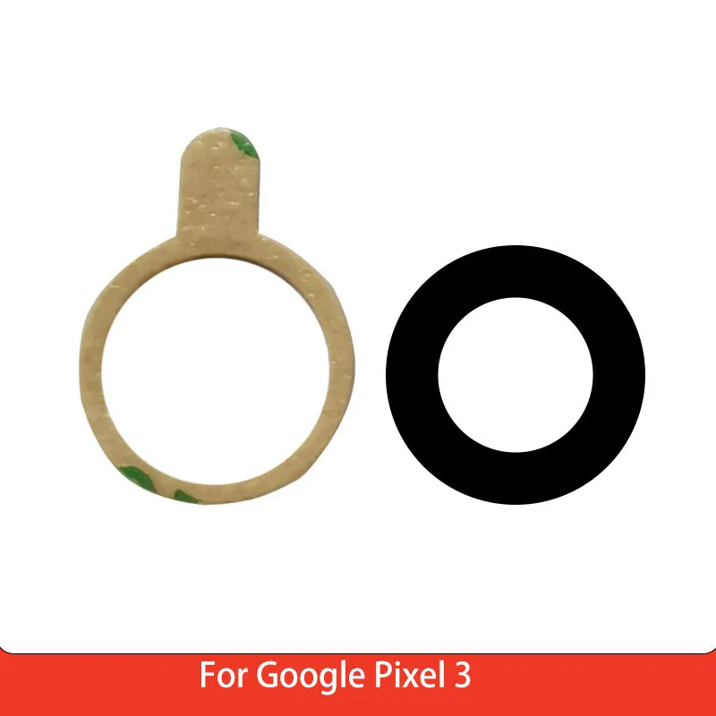 Back Rear camera Lens Glass For Google Pixel 3 Camera Glass Lens with Sticker Replacement