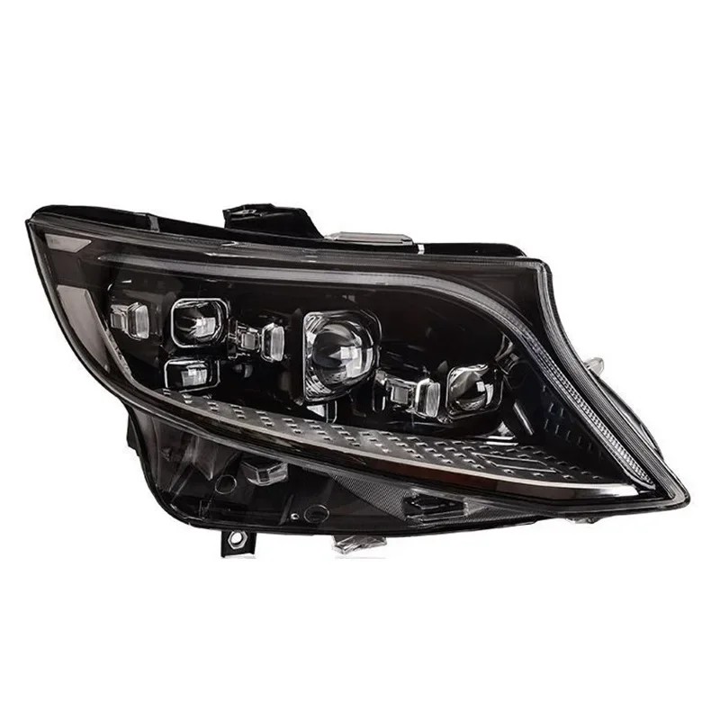 메르세데스-벤츠 비토 헤드라이트 어셈블리용 16-23 개조형 신형 LED 헤드라이트 한 쌍, 데일리 액션 러닝 워터