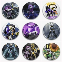 Kill Drone Serial Anime Button Pin N Uzi and V Funny spilla Cute Little Robot killer Badge per i fan Collect Friends Gift 58mm