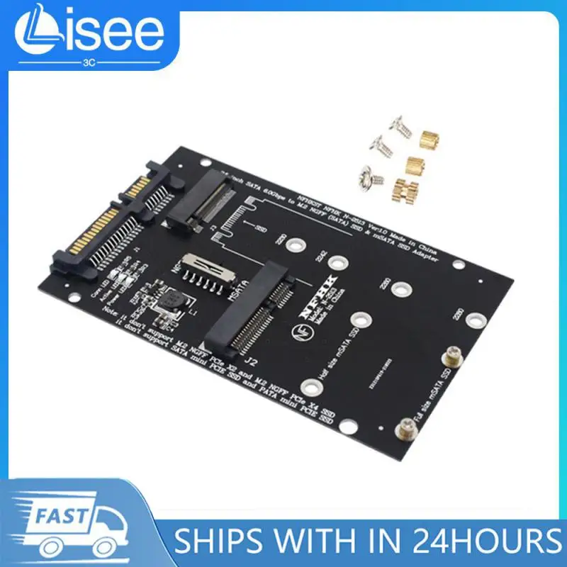 Msata To Sata Adapter 2.5 Inch M2 To Sata Adapter Board 60Gdps M2 SSD Adapter M.2 NGFF Sata And Msata SSD Adapter For PC