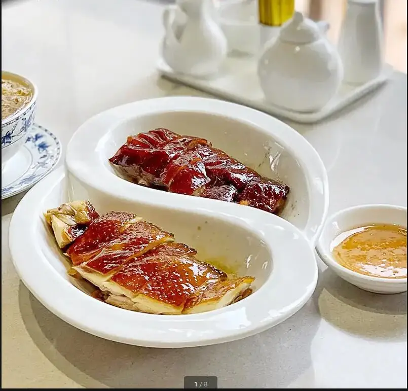 

Double Grid Ceramic Plate Japanese Sashimi Sushi Restaurant Decorative Dessert Home Kitchen White Tableware