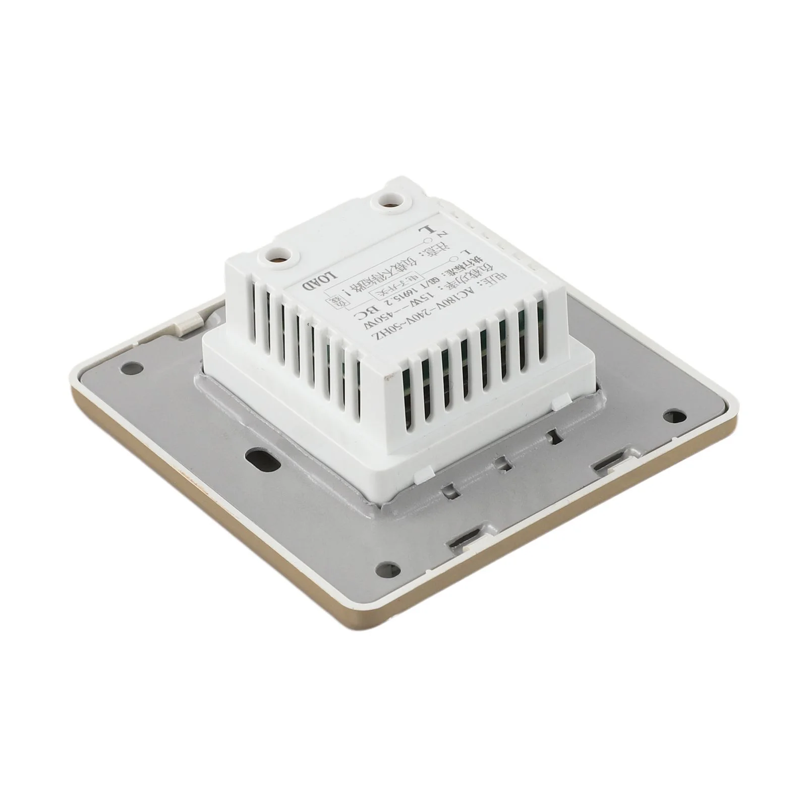 

Регулируемый по яркости одноклавишный диммер для рабочего освещения, золотой поворотный диммер для светодиодных ламп, рабочее напряжение 250В