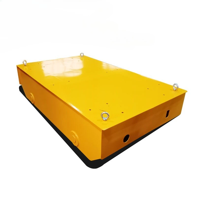 Trackless battery electric flat car, flat car steel chartered car, trackless electric flat car