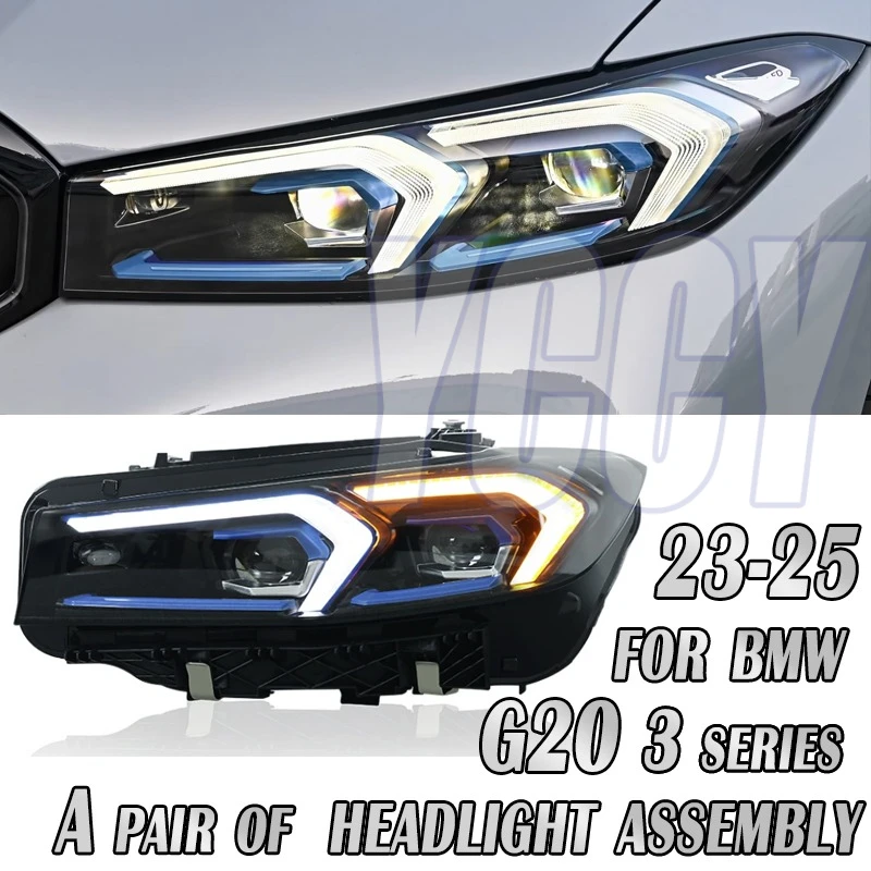 

LED Headlight Assembly For 2023-2025 BMW 3 Series G20 LED Headlights Plug and Play with Full LED Upgrade Retrofitting headlights