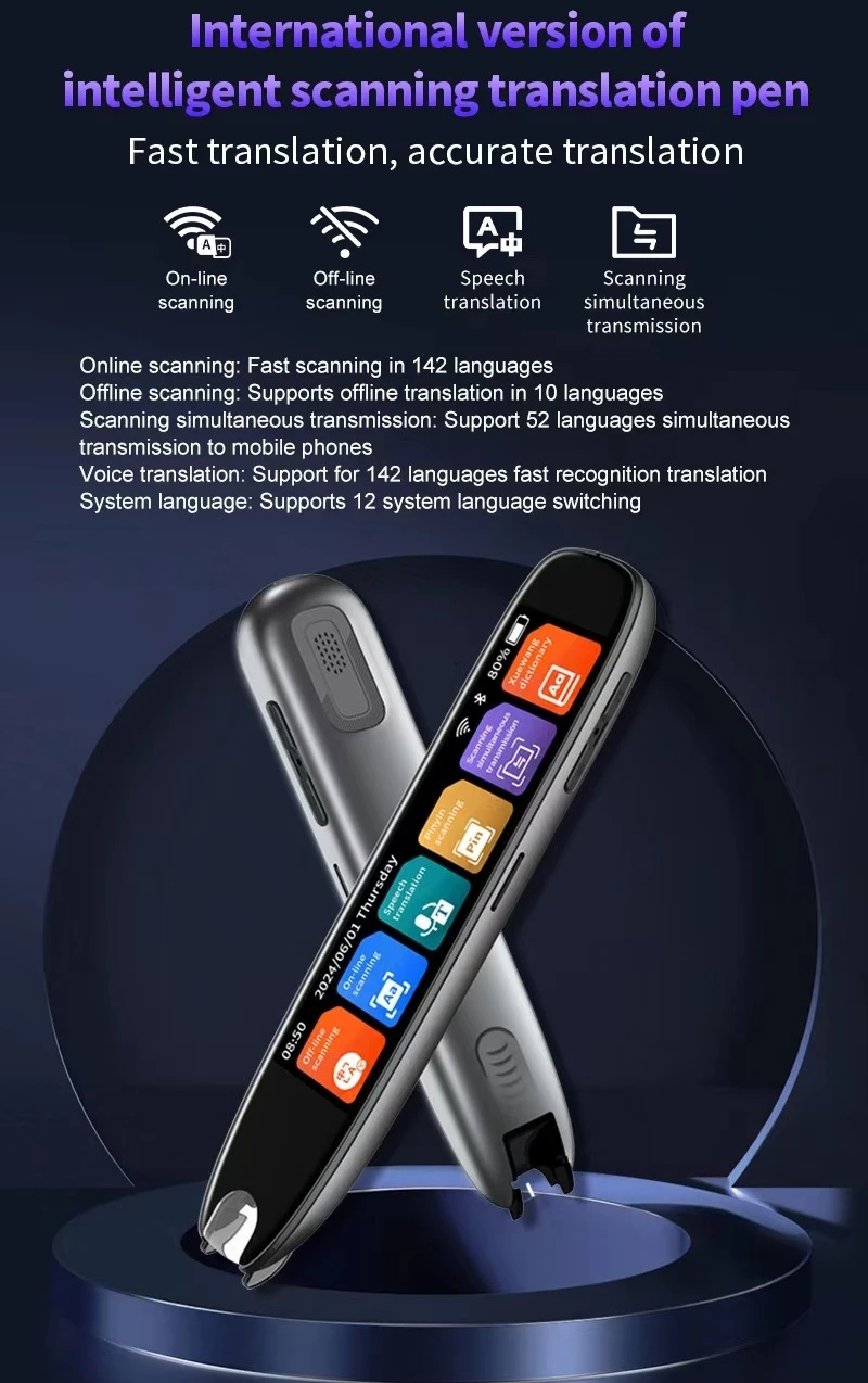 Traduttore per scansione con penna per traduzione per spagnolo russo arabo portoghese coreano francese Ucraina per traduzione vocale di immagini S65