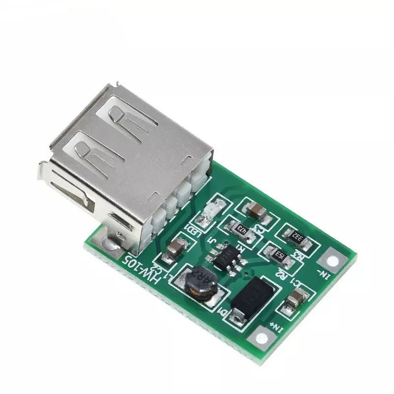 

1/2~200/500Pcs DC-DC Step-Up Module 0.9V~5V To 5V 600MA USB Boost Circuit Board Mobile Power Green Board