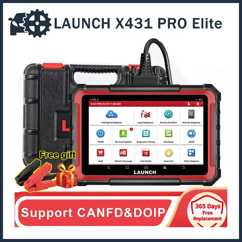 

LAUNCH X431 PRO Elite OBD2 Scanner 2023 New Bidirectional Scan Tool with CANFD DOIP All-in-one Automotive Diagnostic Tool