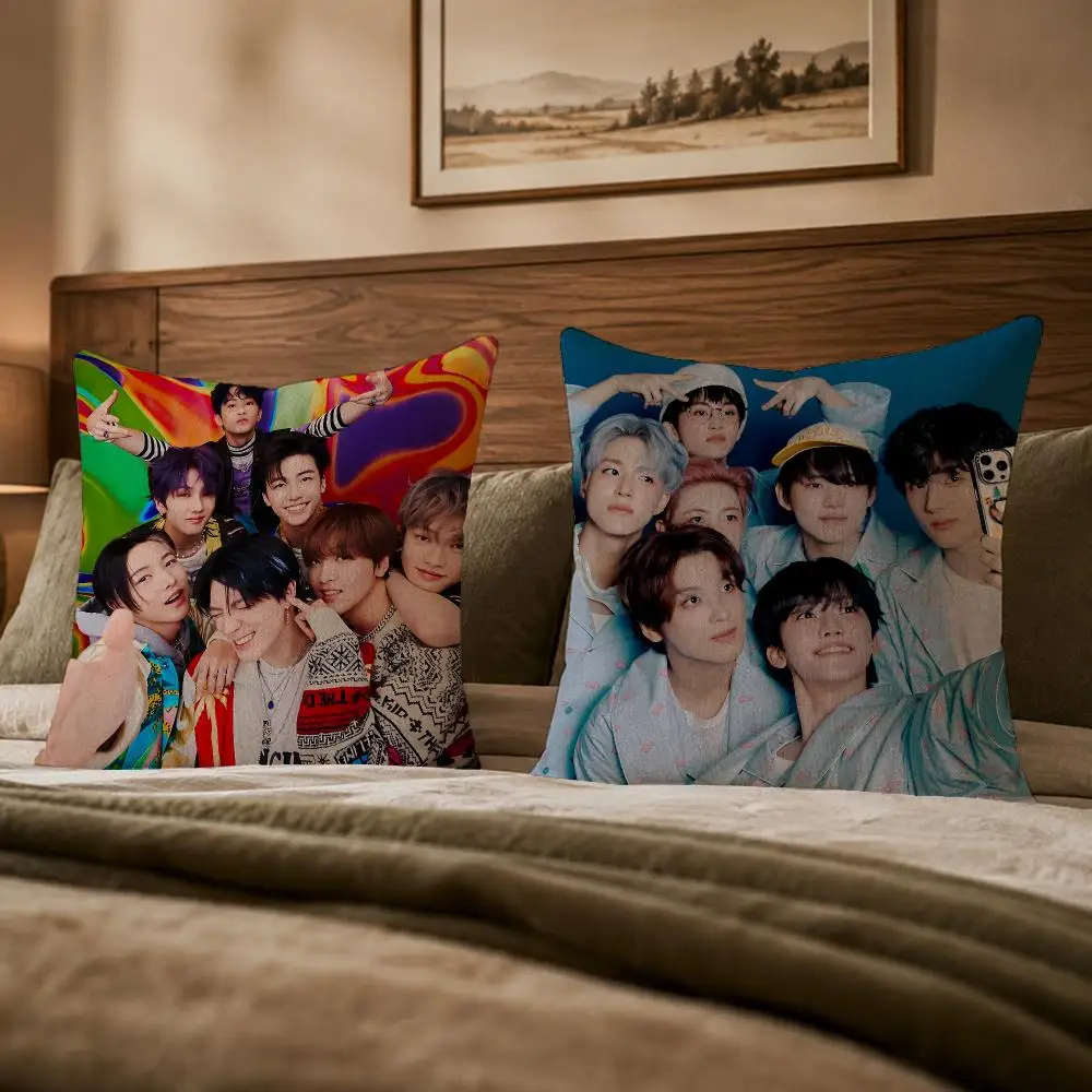 Popular Group N-NCT DREAMS Cushion Cover Ultra Soft Throw Pillow Cover Skin Friendly for Sofa Bed Home Decor Gift