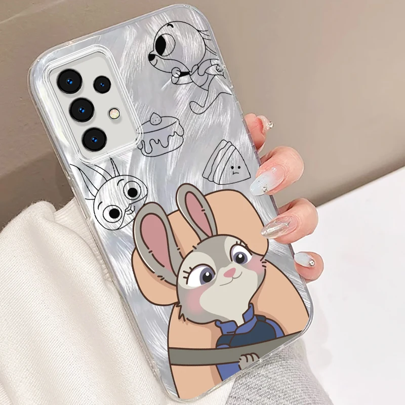 Zootopia Disney Schattige Liefhebbers Voor Samsung A73 A72 A71 A55 A54 A53 A52 A52 A51 A35 A34 A32 A13 A12 A05 A04 5G Veer Garen Tpu