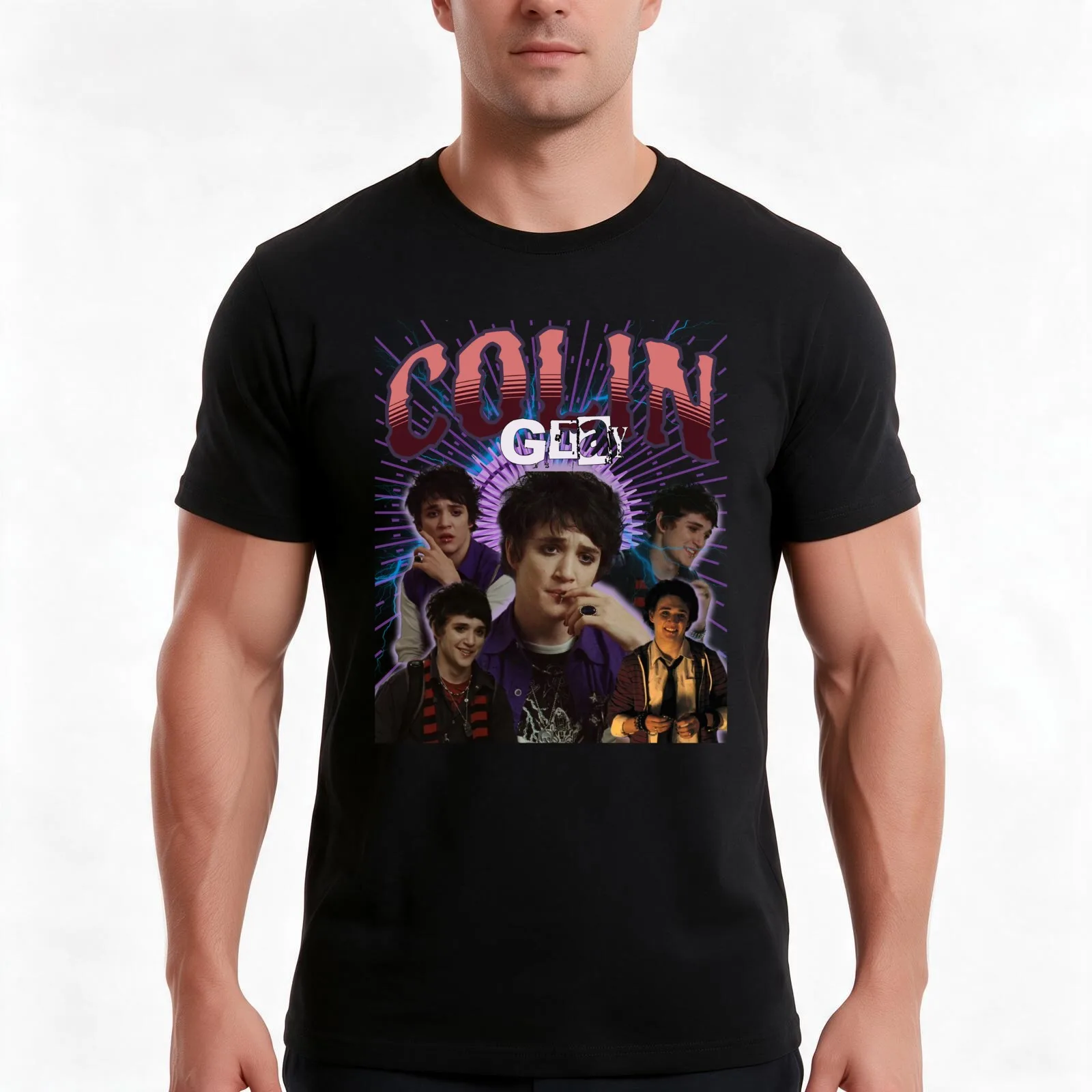 Colin Gray Retro Tee. T-Shirt Summer Casual Cotton Tee, Unisex Men Women