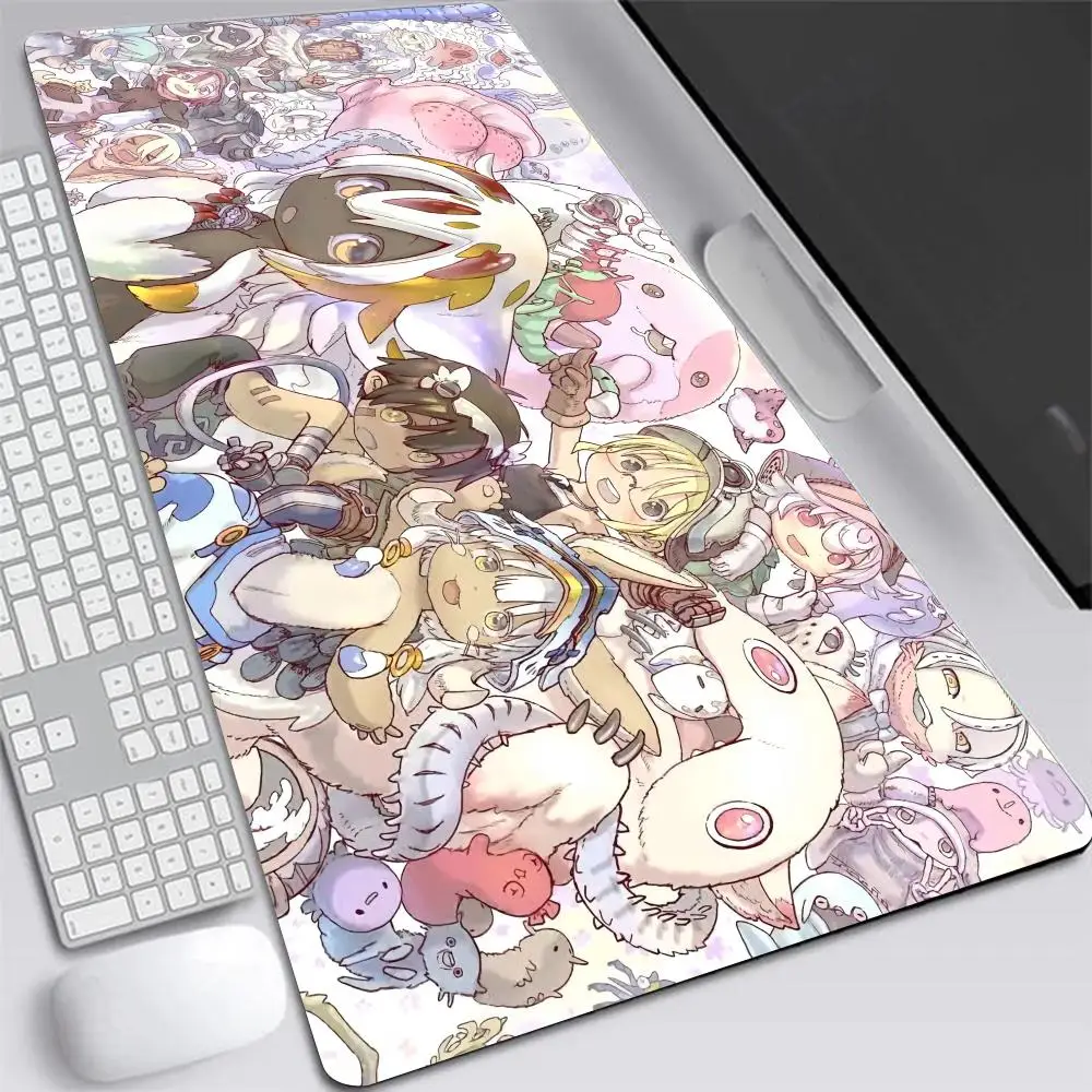 Made in Abyss Riko Nanachi Reg Faputa XXL Mouse Pad Large Computer Laptop Non-slip Keyboard Desk Mats Mousepad