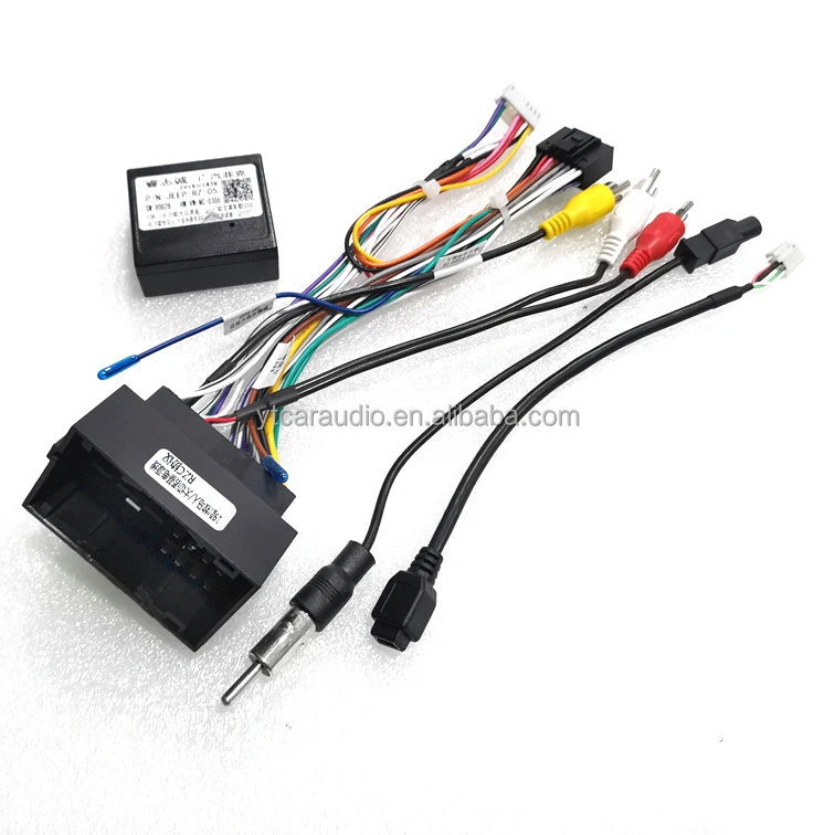Carro 16pin android cablagem cabo usb com canbus para jeep cherokee 15 ~ 19 compass 2017 + wrangler renegado