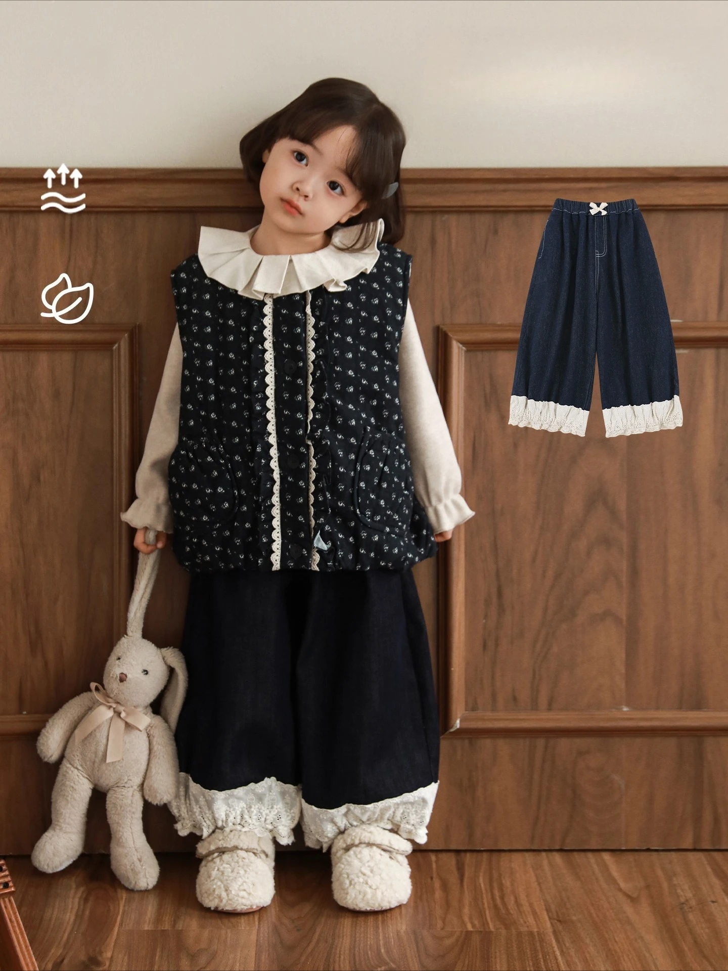 

Girls 2025 ArcticJeans ThermaLock™ Fleece ColorGuard™ Tech Slim Fit Santa Approved Winter Gift Kids 1-7 Years