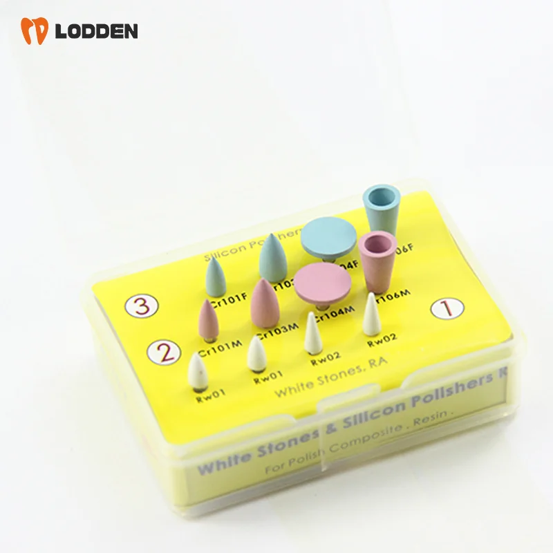 

Наборы для полировки кремния LODDEN Dental RA, низкоскоростные 2,35 мм для композитной отделки, фарфоровые зубы, полировка металла, стоматологические инструменты