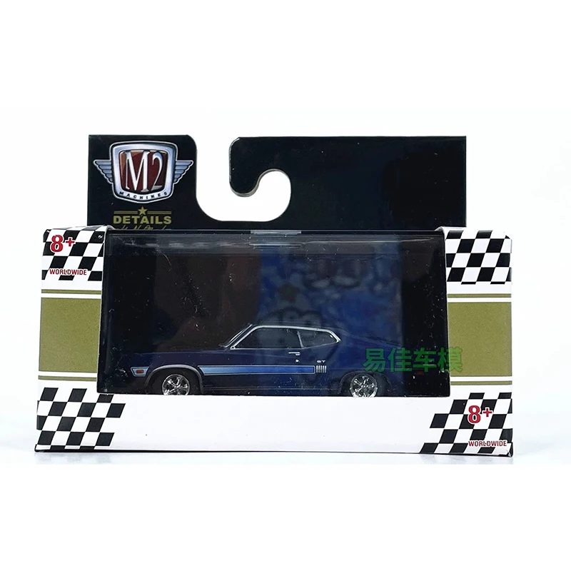 

Масштабная модель автомобиля M2 Diecast 1:64, 1970 Torino GT 429 SCJ, из сплава, имитация, статическая, для коллекции, декоративная, праздничная игрушка, сувенир, подарок