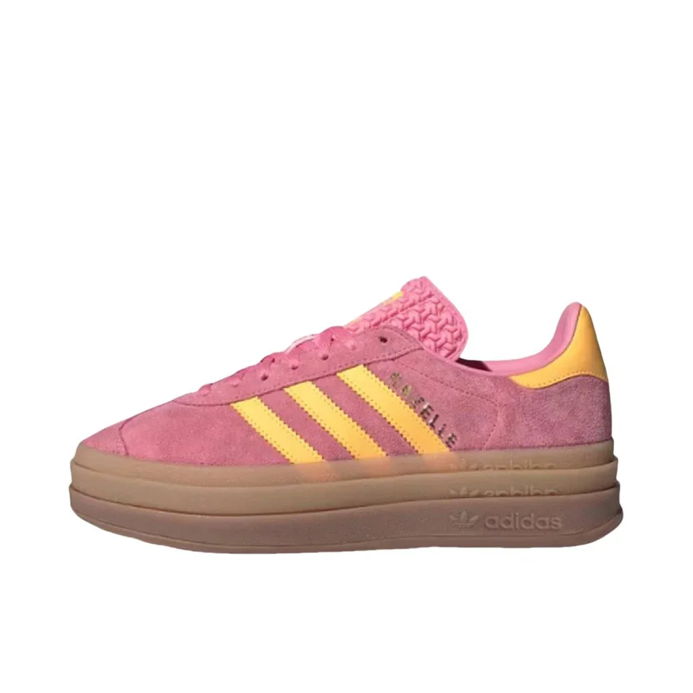 

Adidas Originals Gazelle Bold Women Elysium Pink Sparks Fashion Height Increase Sneakers Anti-slip Casual Board Shoes IF4498