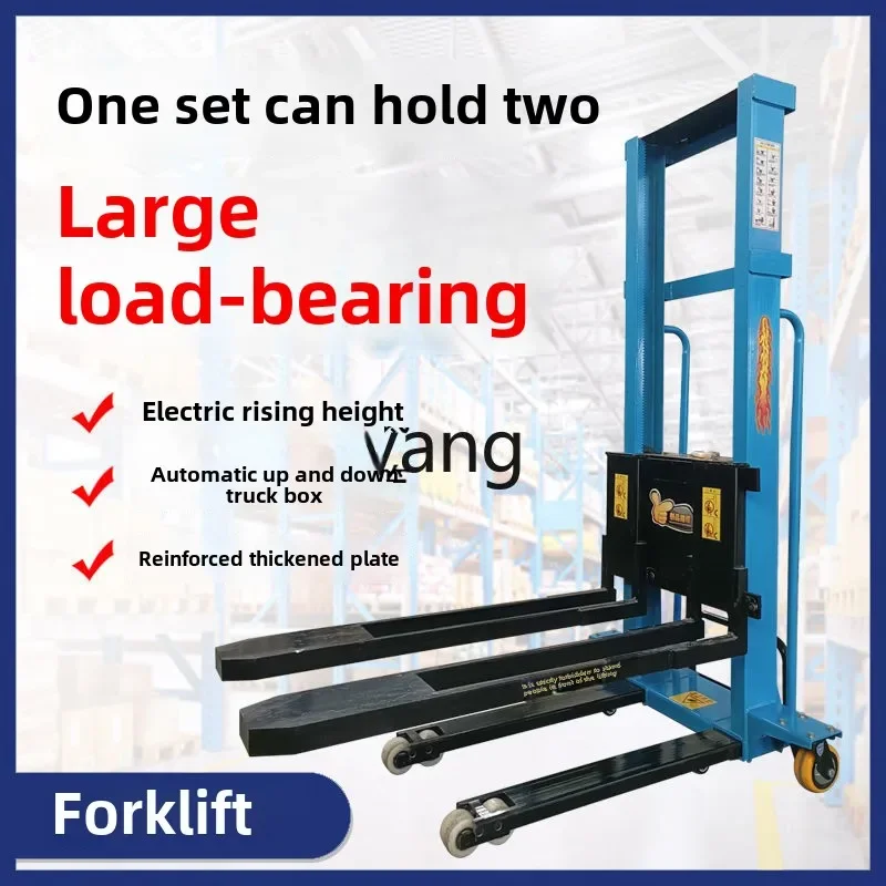 LTT truck-mounted stacking forklift portable electric small handling automatic lifting and unloading artifact