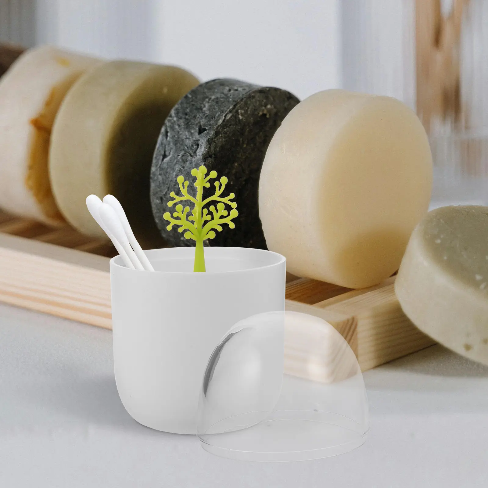 

2 шт. Элегантный контейнер для зубочисток и ватных палочек, портативный органайзер для дома, офиса, путешествий, многоразовый, декоративный