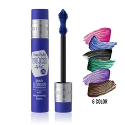 Waterproof Color 5D Mascara Quick Dry Not Blooming Blue Purple Gold Black Curling Lengthen Long Eyelash Color Mascara