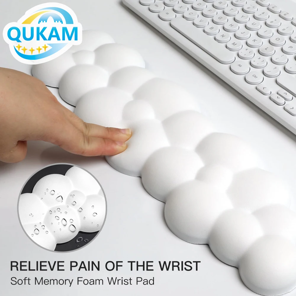 QUKAM New 2025 Mouse Pad Cloud Wrist Rest Office Typing Protection For iPad PC Tablet Laptop Desk Mat Ergonomic Keyboard Mouse