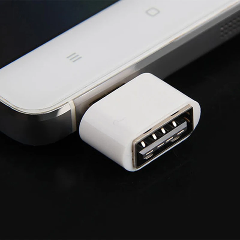 High Speed USB 2.0 For Android OTG V8 Male To USB-A Type-A Female Adapter Converter For Data Synchronization And File Transfer