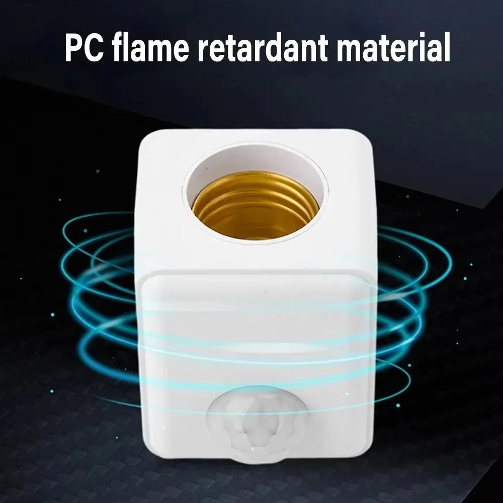 

Новая настенная заглушка с винтовой крышкой E27, держатель лампочки с датчиком движения, индукционная лампа для человека, умная светодиодная лампа с задержкой по времени