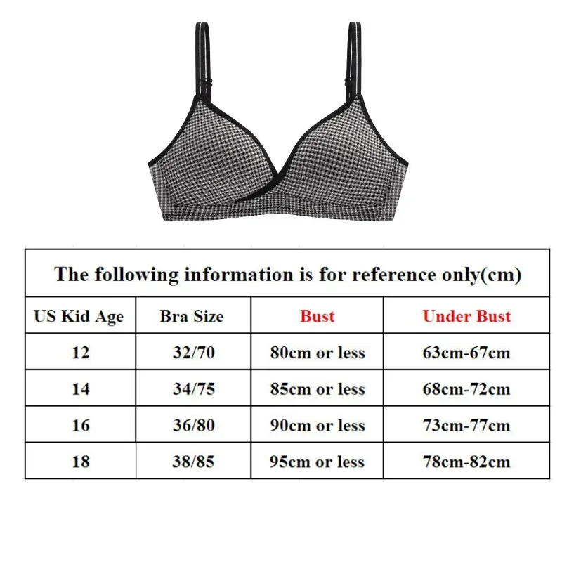 Girl Cotton Bra Teenage Young Teen In Bras Cotton Training Bras for Girls Teenager Bra Small Breast Kids Lingerie