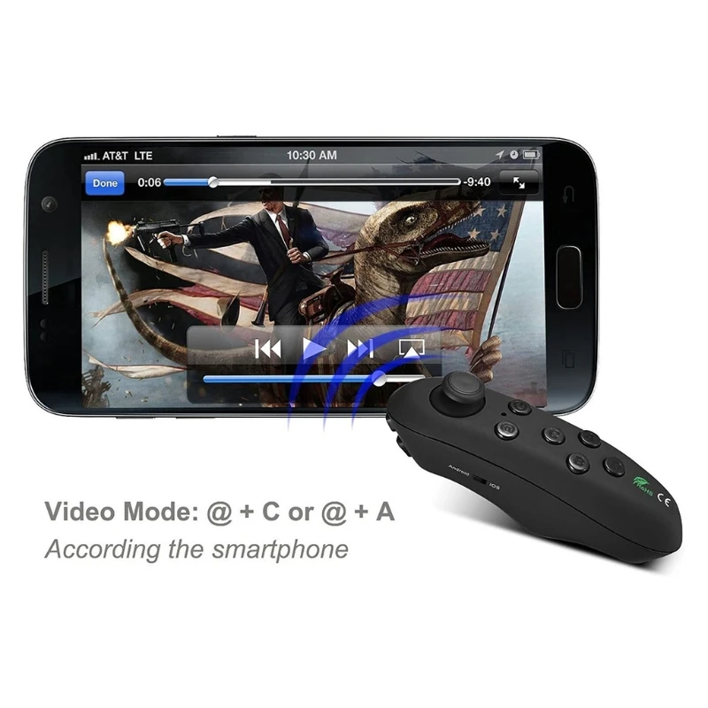 Wireless Bluetooth-compatible Gamepad Remote Controller for Joystick Game Pad Control 3D Glasses