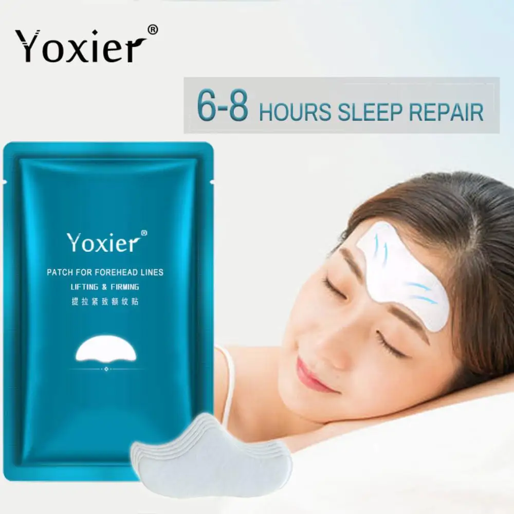 5~40PCS Yoxier Forehead Line Removal Gel Patch Anti Wrinkle Forehead Firming Mask Frown Lines Stickers Anti-Aging