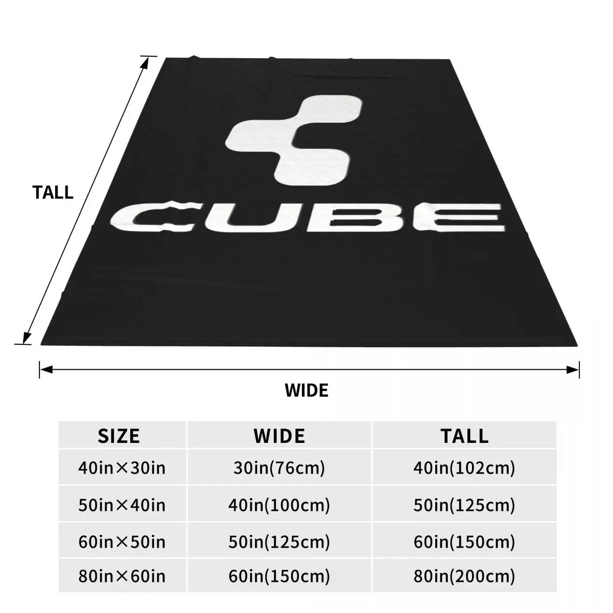 Cube Cycling Mtb Mountain Bike Blankets Flannel Sofa Throw Blanket Portable for Couch Bedding Throws Bedspread Quilt
