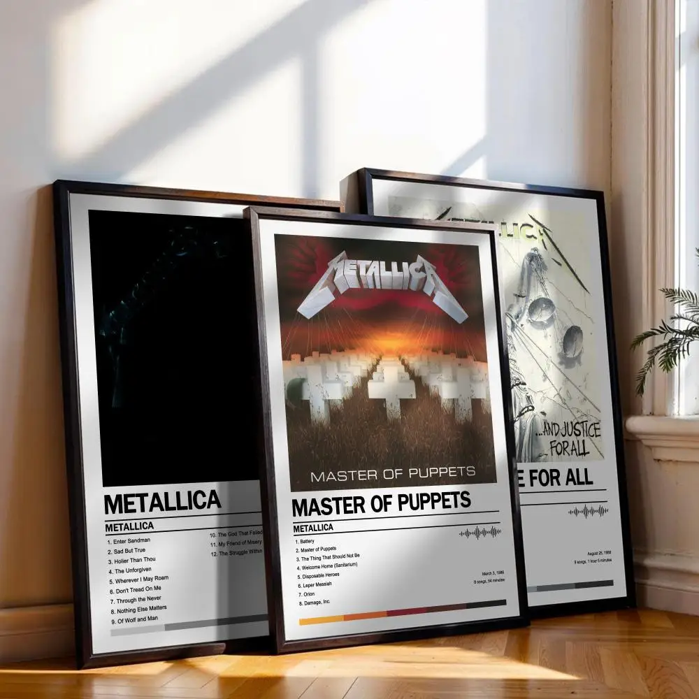 M-Metallicas Poster Music Album Cover For Room Canvas Painting Print Art Home Wall Decor Picture Gift