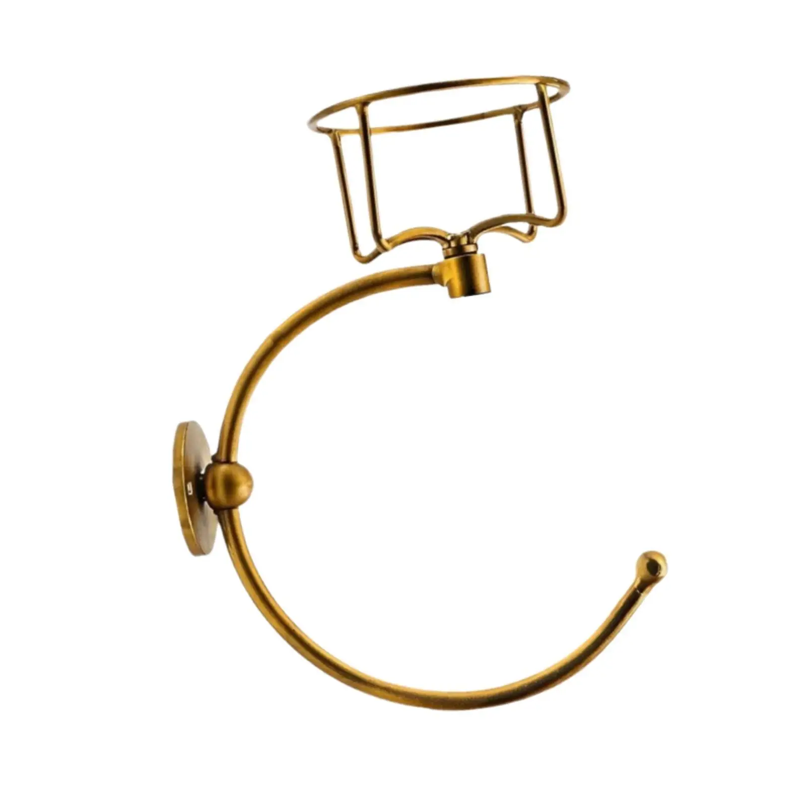 Handtuchring, Metall, schlicht, elegant, Wandmontage, Handtuch-Aufbewahrungsregal, Kerzenhalter, Dekor für Hotel, Zuhause, Badezimmer, Bauernhaus, Küche