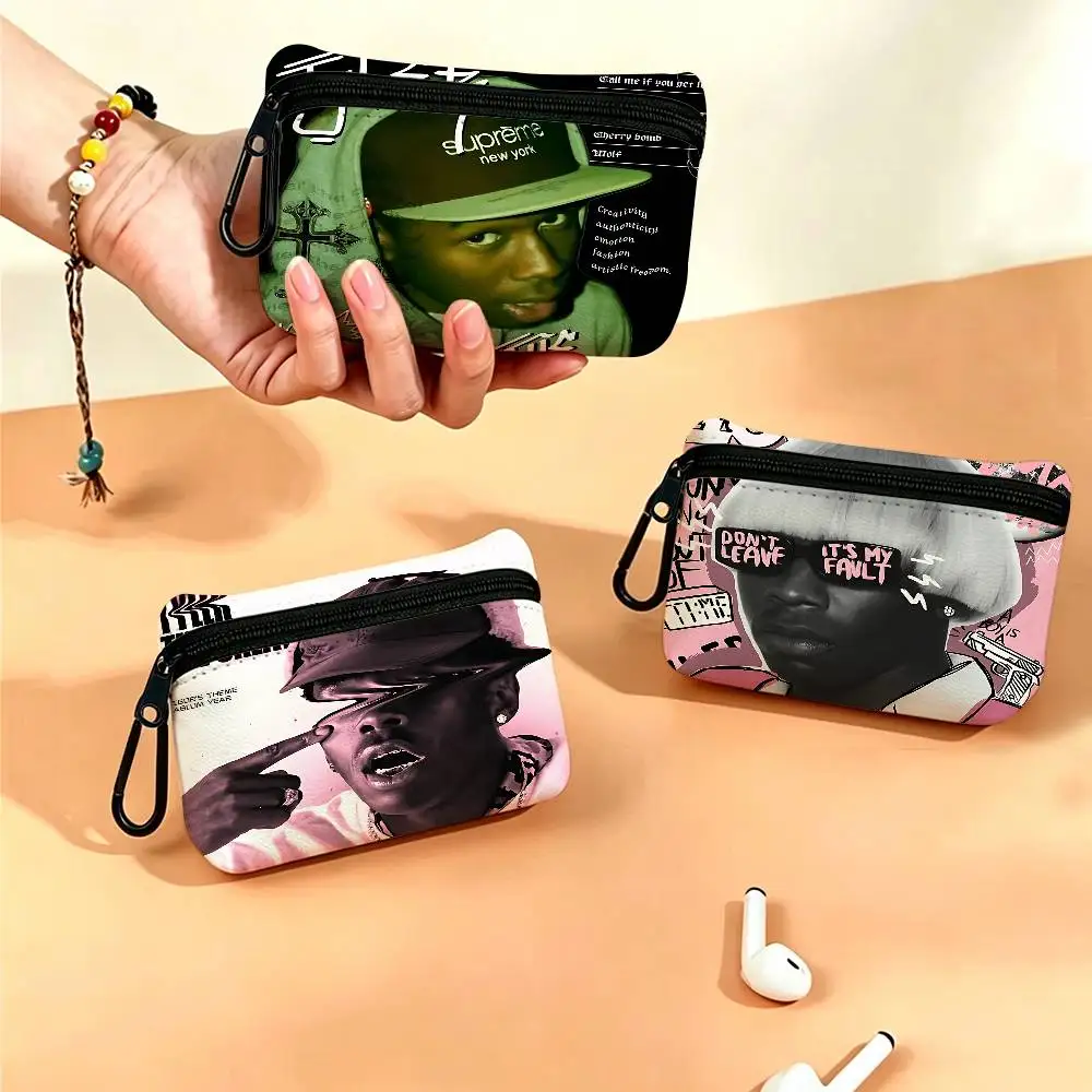 T-Tyler, The CreatorS Oxford Cloth Zipper Wallet Multifunctional Hanging Coin Bag For Credit Cards Keys Coins Earbuds