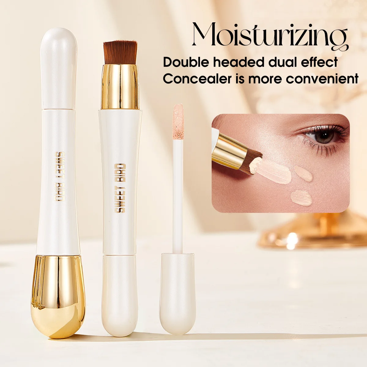 

Double-headed Concealer Stick Concealer Pen Cover Acne Marks Dark Circles Waterproof and Sweat-proof