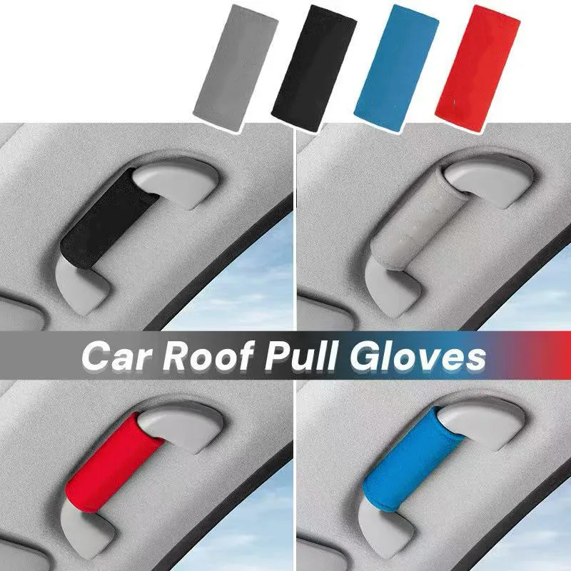 

4 шт., перчатки для рук на крышу автомобиля, чехлы на подлокотники для внутренней двери автомобиля, защитный чехол для ручки, автомобильные аксессуары