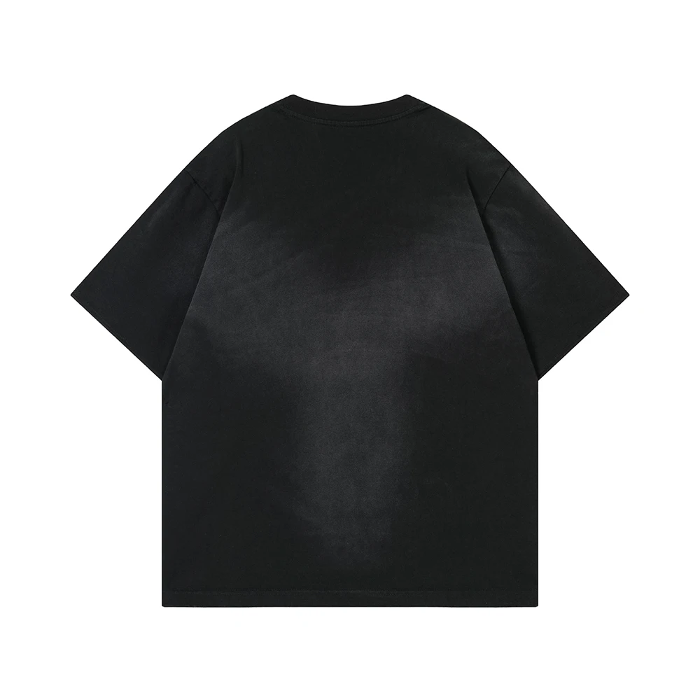 Goth Letter Print Oversized T-shirt Punk Vintage Men's Clothing Streetwear Y2k T Shirts Cotton Short Sleeve Tee Summer 2026 Tops