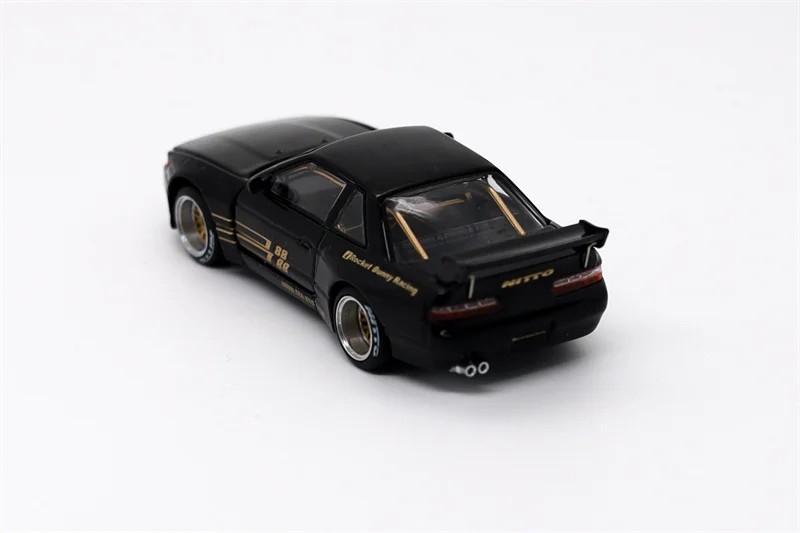 Xcartoys x POP RACE 1:64 PANDEM S13 MOONTECH Black Diecast Model Car