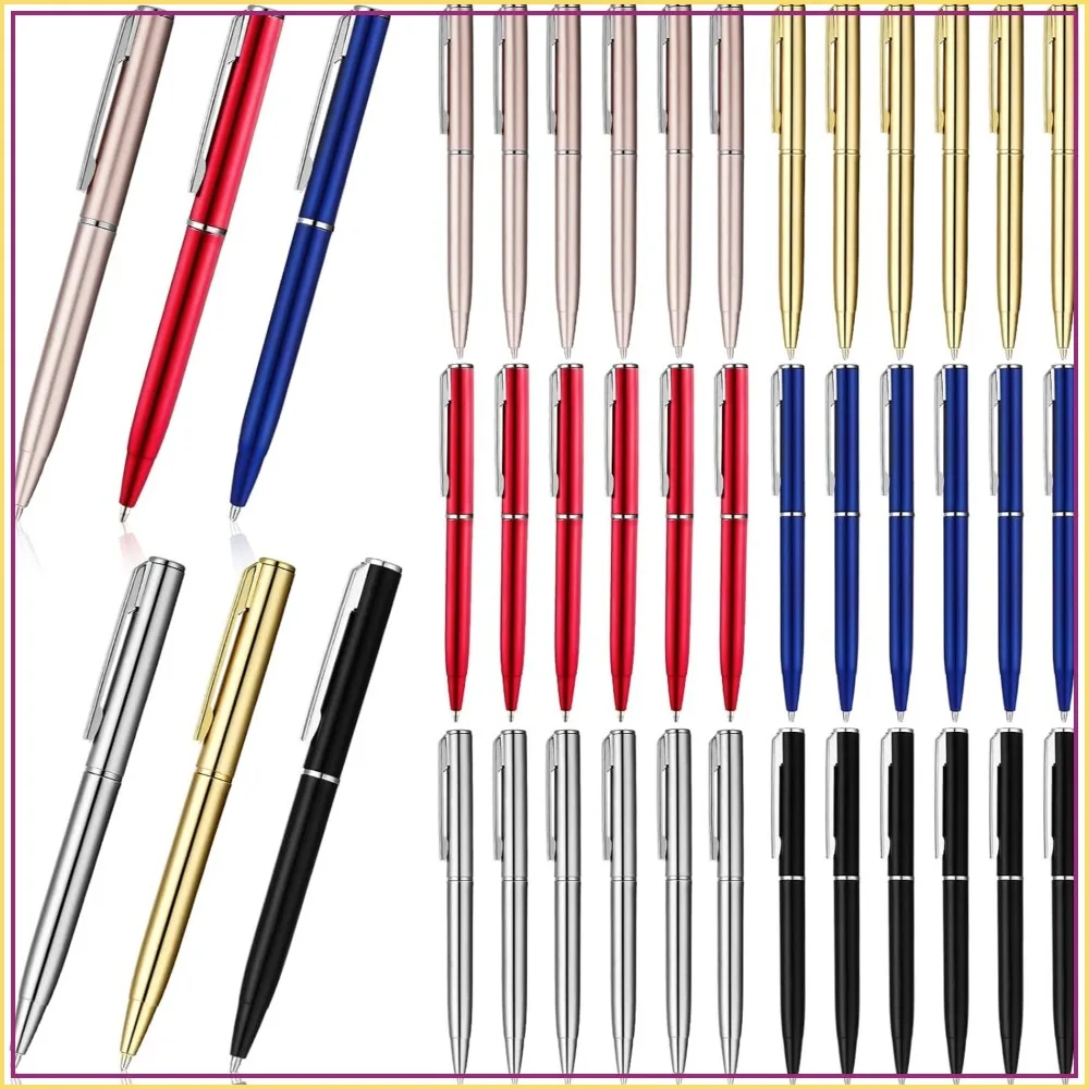 

36 Pcs Mini Ballpoint Pens Bulk 4 Inch Short Tiny Writing Tool Black Ink for Pocket Notebook Notepads School Office Multicolored