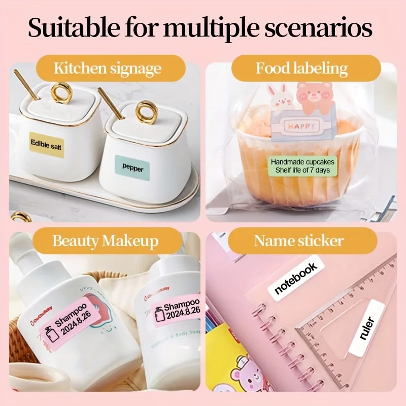 M1 portable ink free Bluetooth mini thermal label printer, similar to D30P15 D11 D101 D110 printer, or corresponding consumables image 4