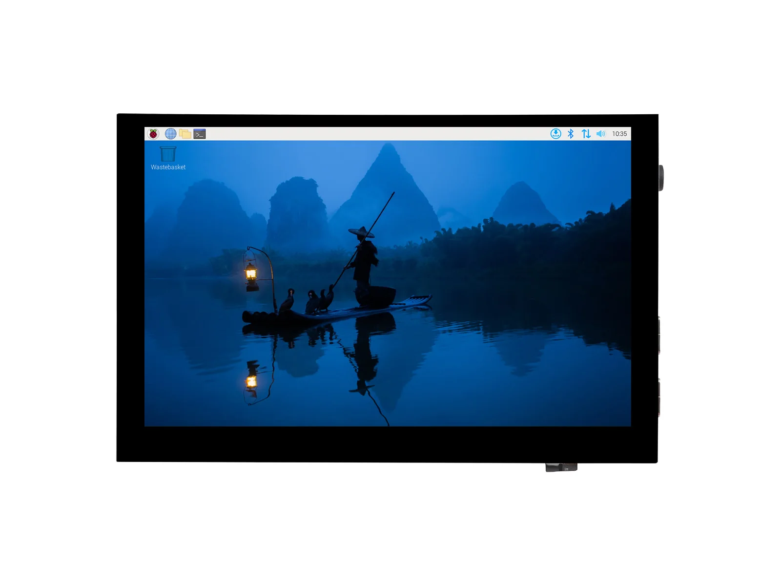 Waveshare 5inch High-Brightness Touch Screen, 1024x600, Toughened Glass Panel,HDMI IPS Panel for Raspberry Pi 5/Jetson Nano/PC