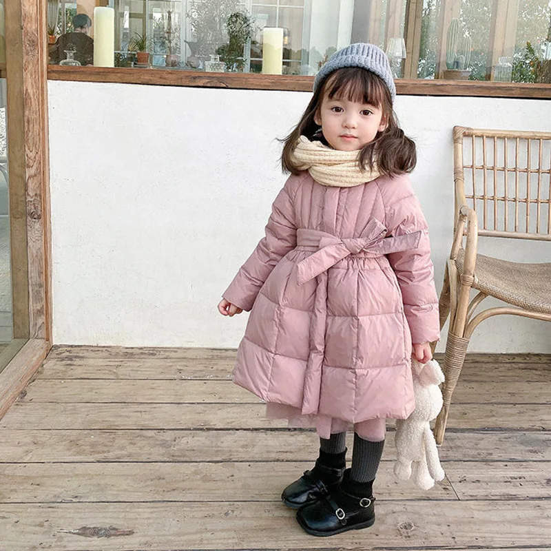 Nuova giacca per ragazze autunno inverno tenere al caldo la moda piccola principessa cappotto con cerniera con cappuccio capispalla per bambini