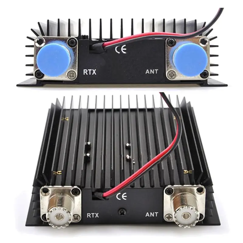 Portable -150V VHF Walkie Talkie Power Amplifier 2.5-5W FM/40-50W FM 136-174MHz for CB Radio Signal Amplify(145-155MHz)