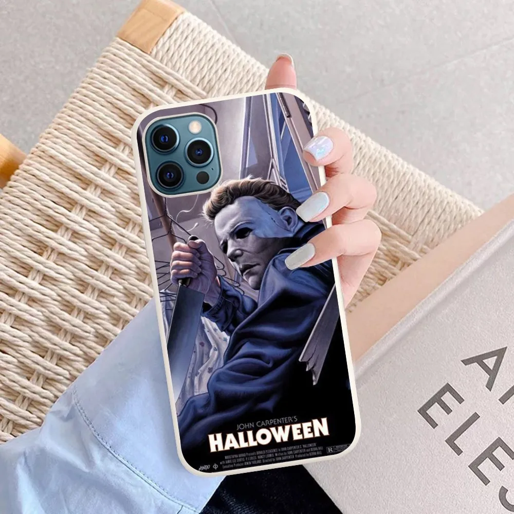 M-Michaels-M-Myers Horror Halloween Movie Phone Case Soft Solid Color For Iphone 14 11 12 13 Mini Pro Max 7 8 Plus 6 6s Max Xr