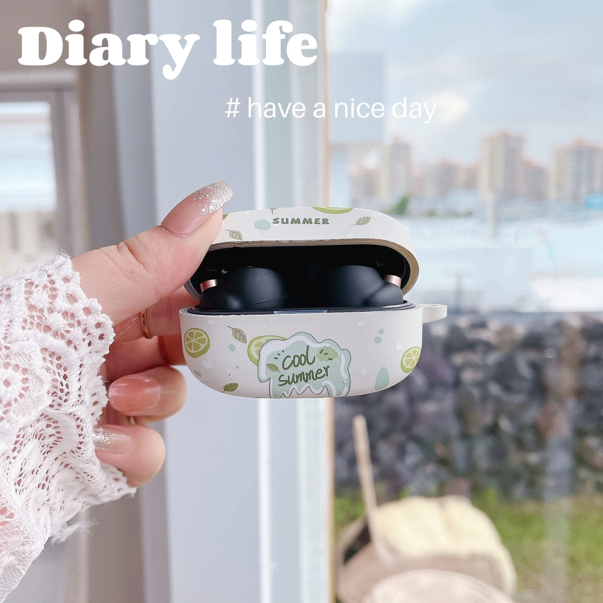 소니 WF-1000XM5 케이스 블루투스 헤드폰 보호대 XM 만화 실리콘 소프트 WF-1000XM4 케이스용, 귀여운 맞춤형 창의력