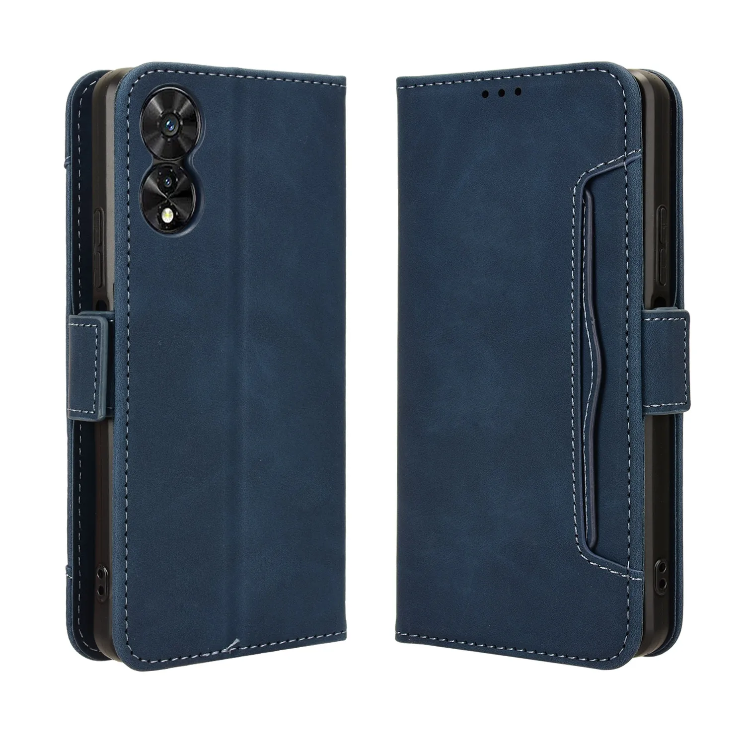 Flip leather Magnetic attraction wallet protective cover For TCL 501 502 505 4G Many card slot Fall prevention Phone Case